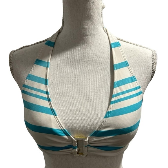 {Ralph Lauren} Striped Halter Bikini Top - Picture 1 of 3